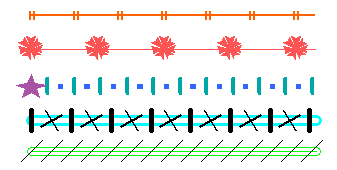 Комбинация векторных заливок и векторных штриховок