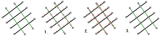 Иллюстрация процесса выделения узлов