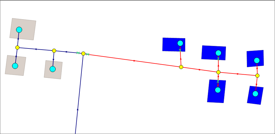 Отображение отключений на тематической раскраске